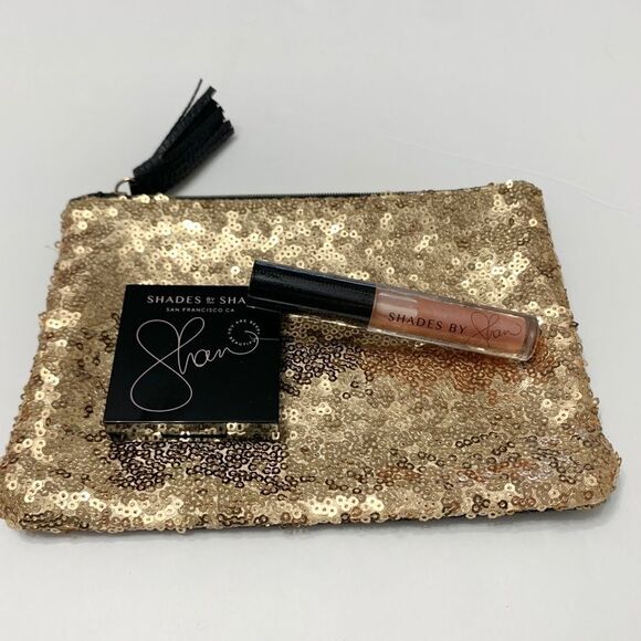 SHADES BY SHAN Lip Gloss in Erika and Highlighter in Irma Makeup Bundle Set - Picture 4 of 10